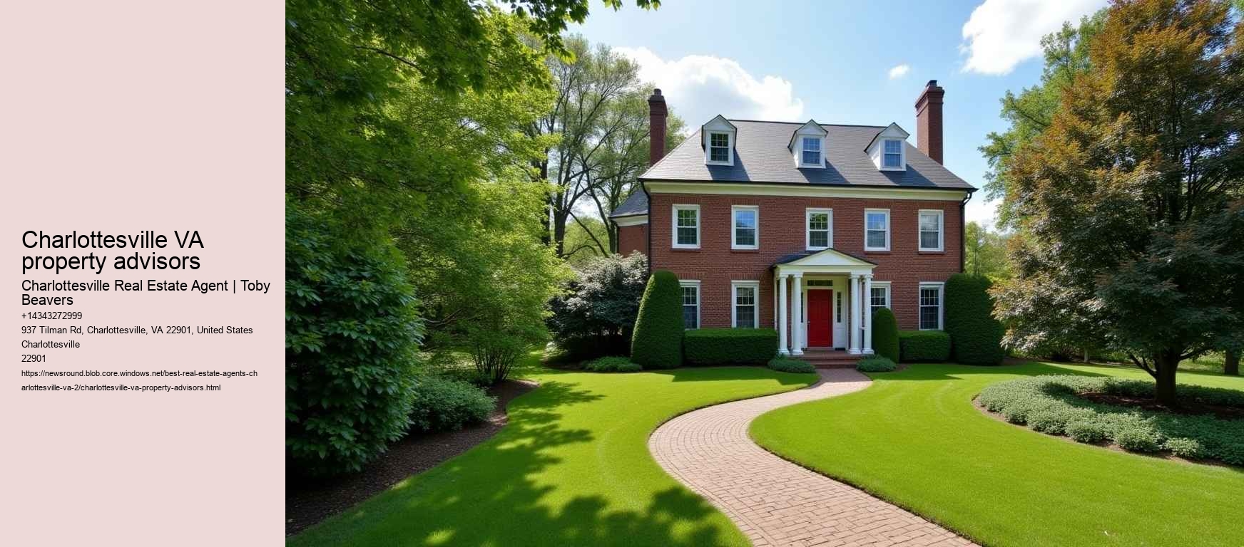 Charlottesville VA property advisors