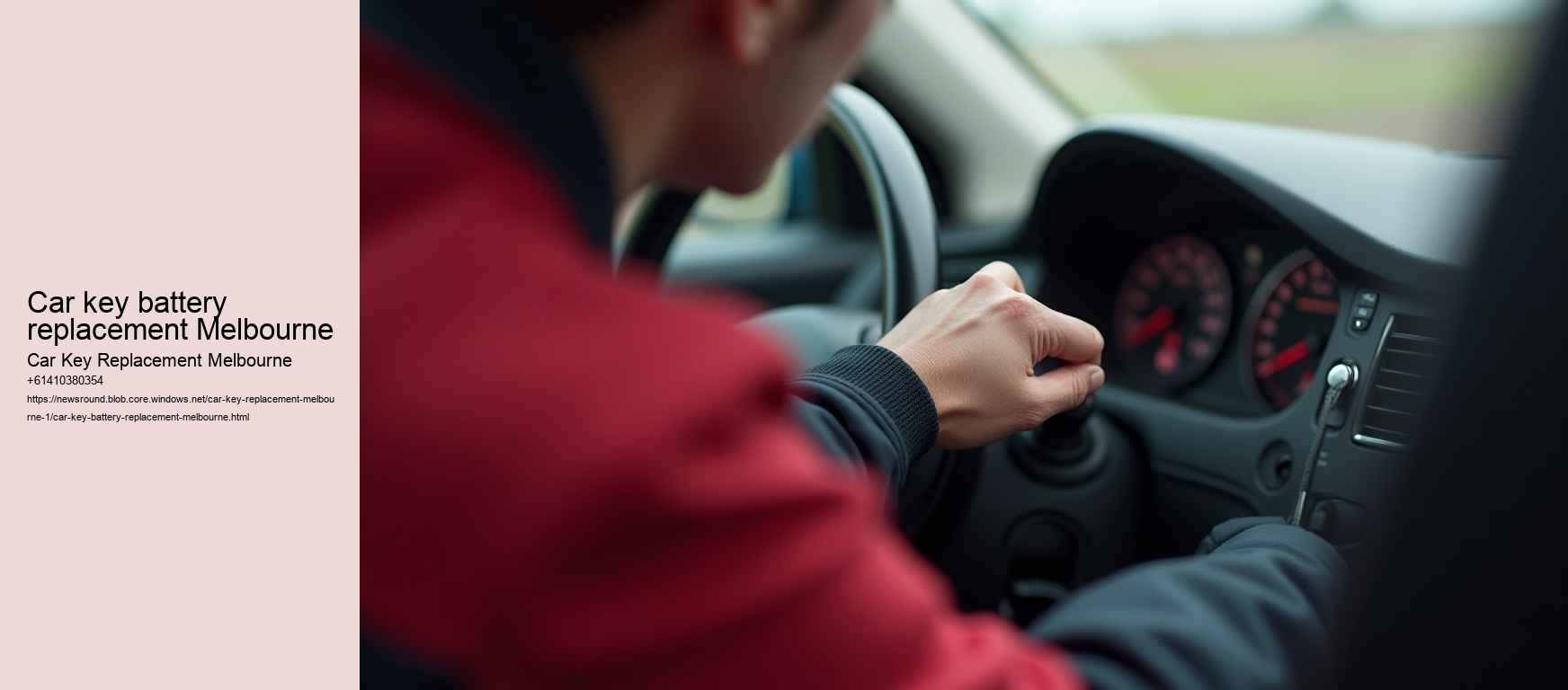 car key battery replacement Melbourne