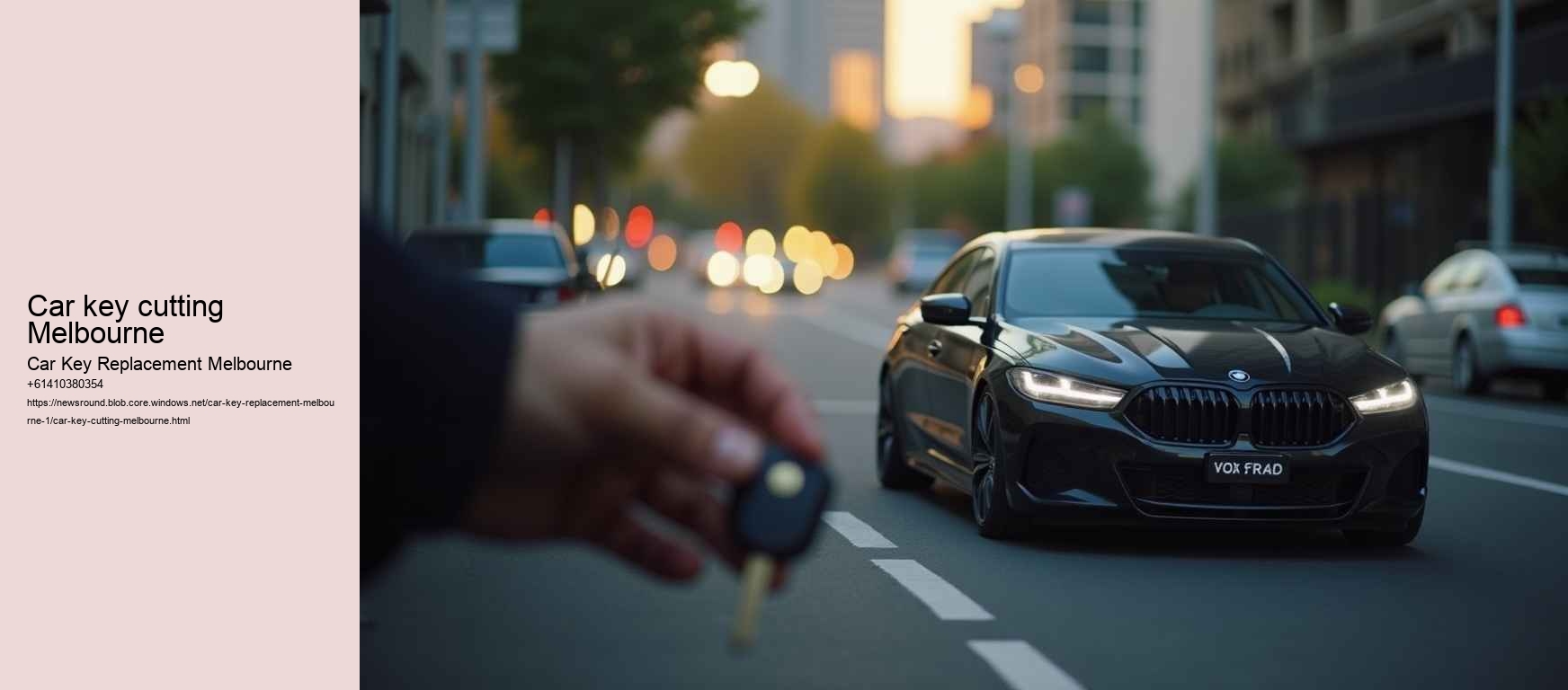 car key cutting Melbourne