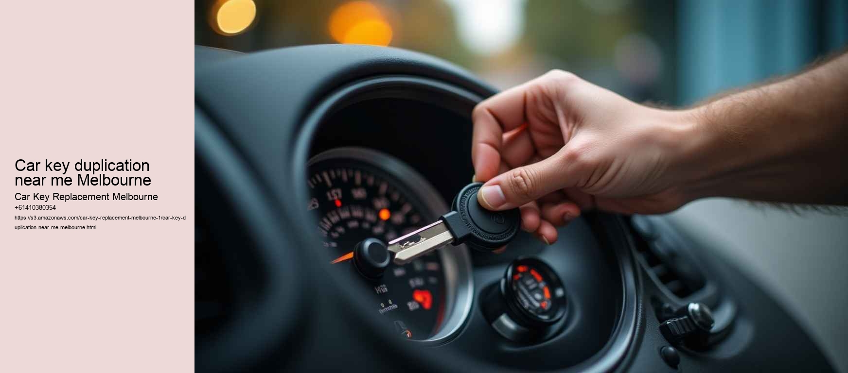 car key duplication near me Melbourne