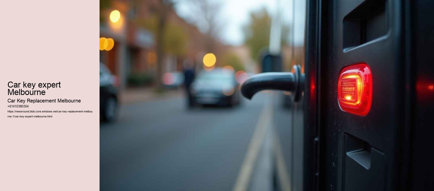 car key expert Melbourne