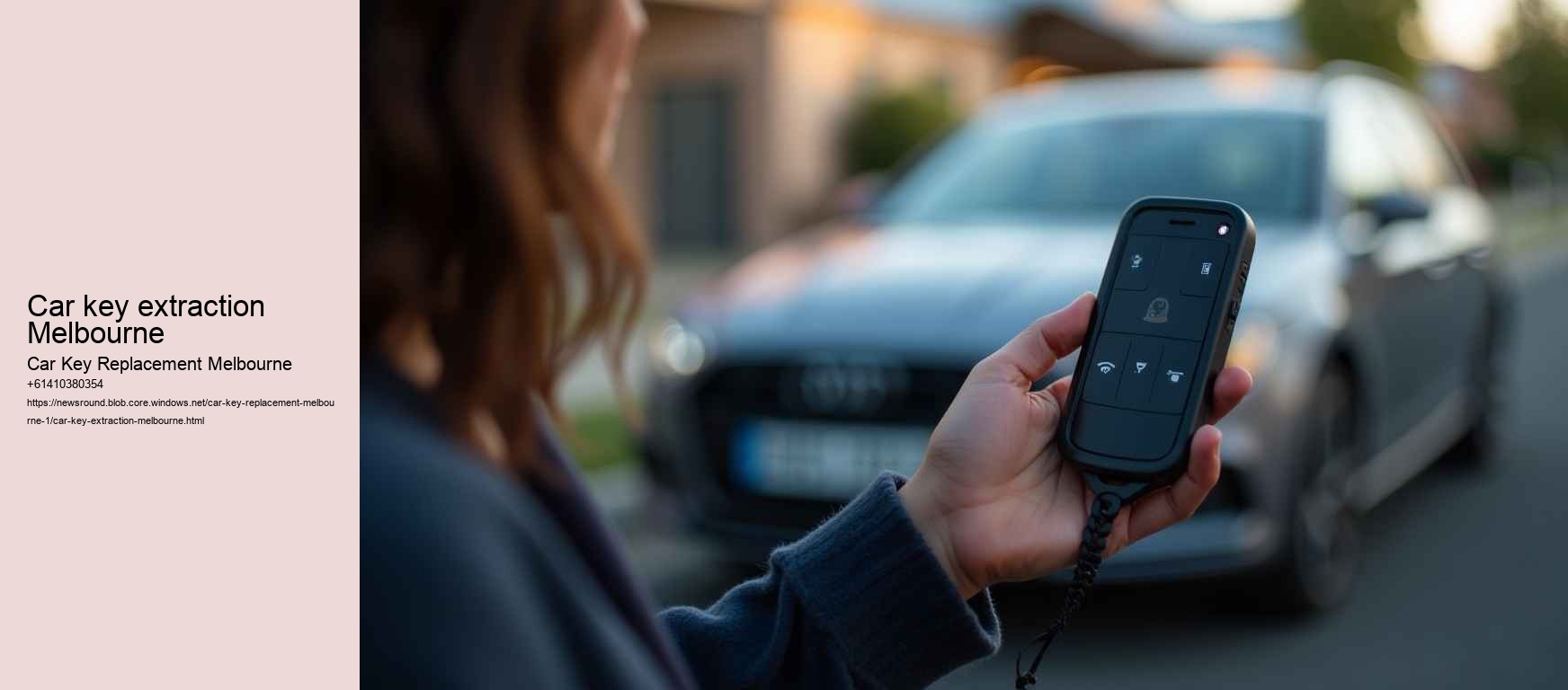 car key extraction Melbourne