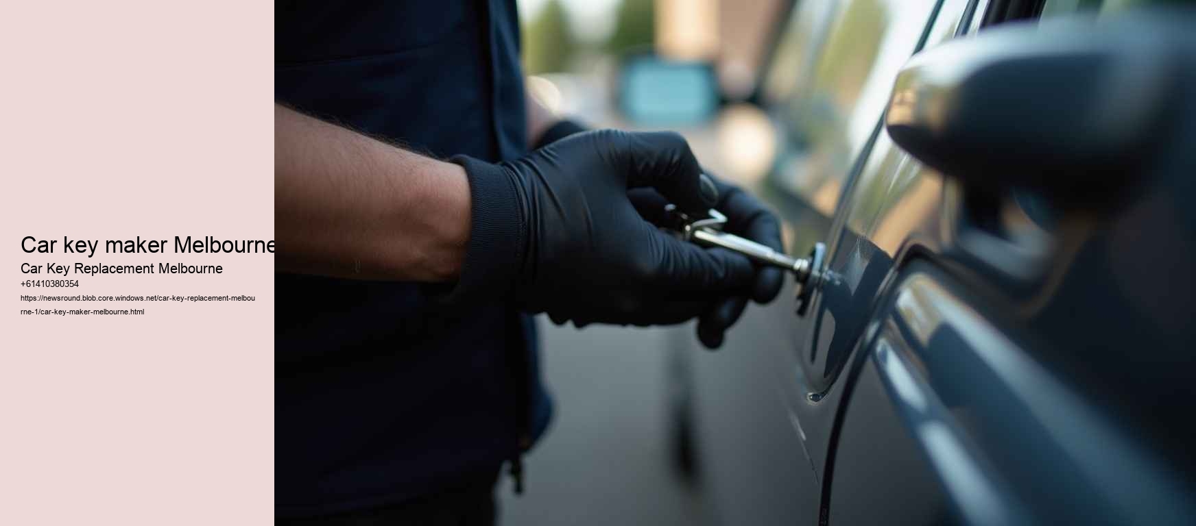 car key maker Melbourne
