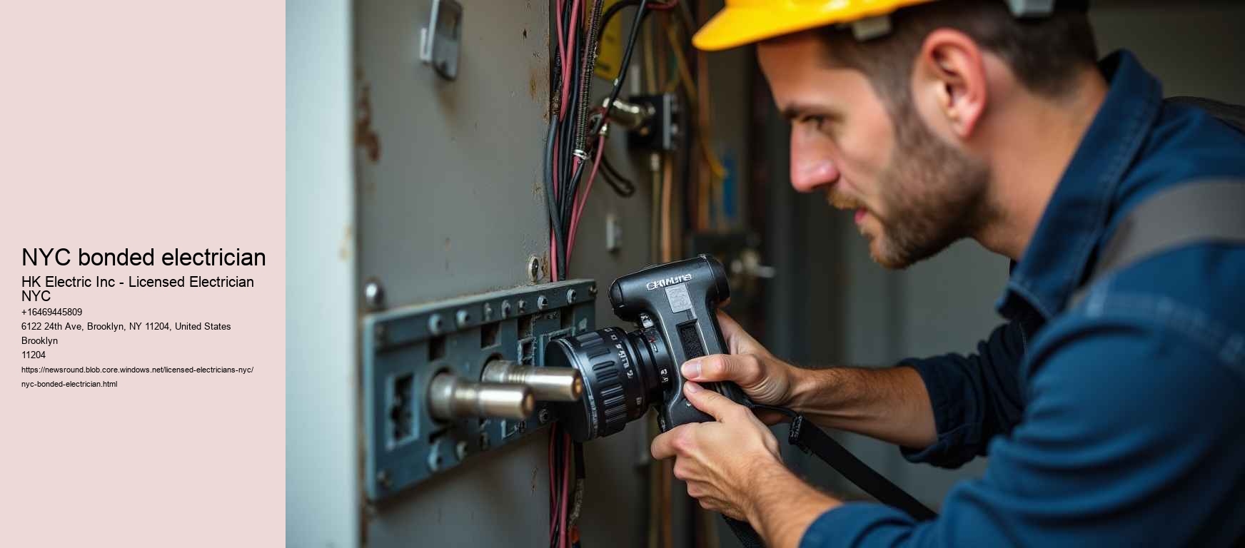 NYC bonded electrician