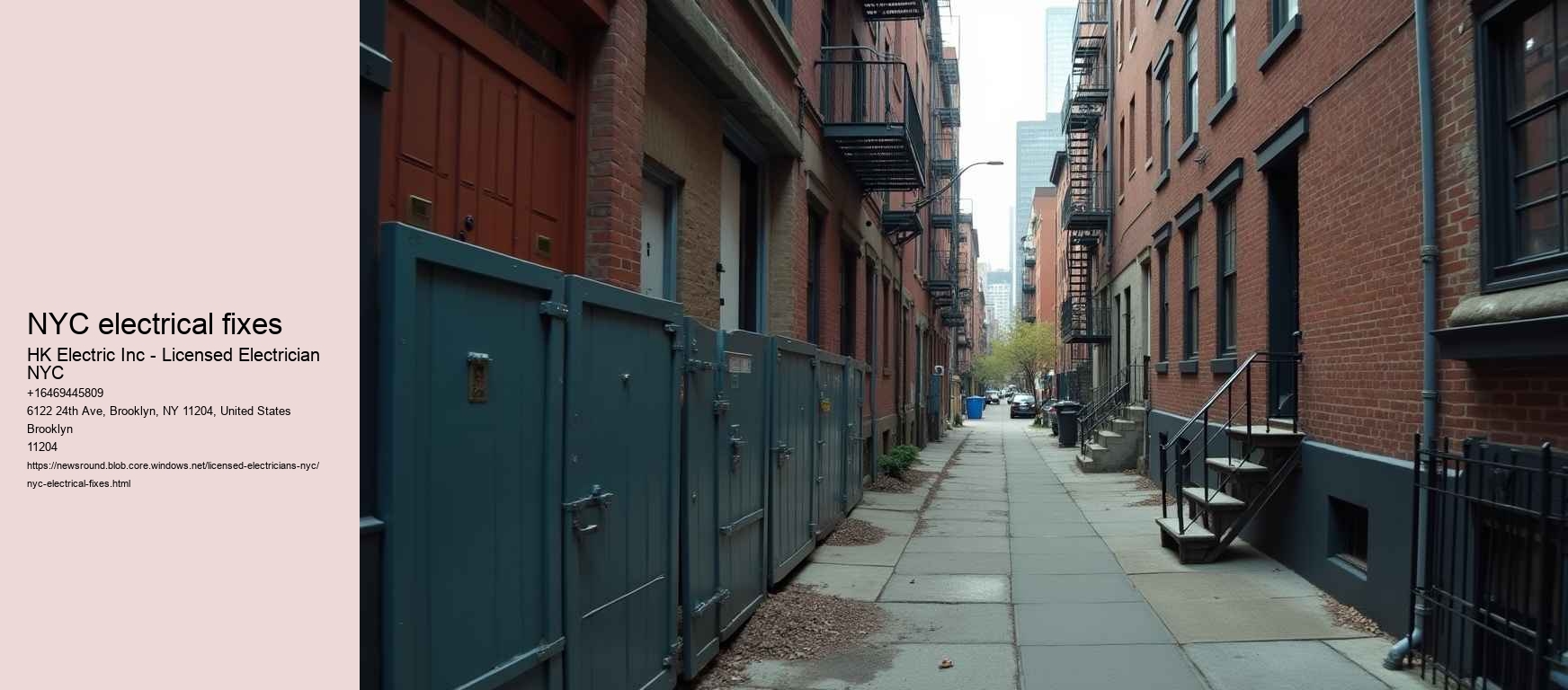 NYC electrical fixes