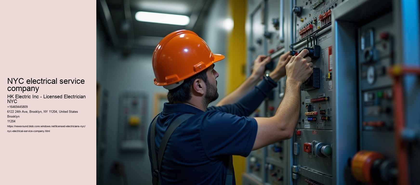 NYC electrical service company