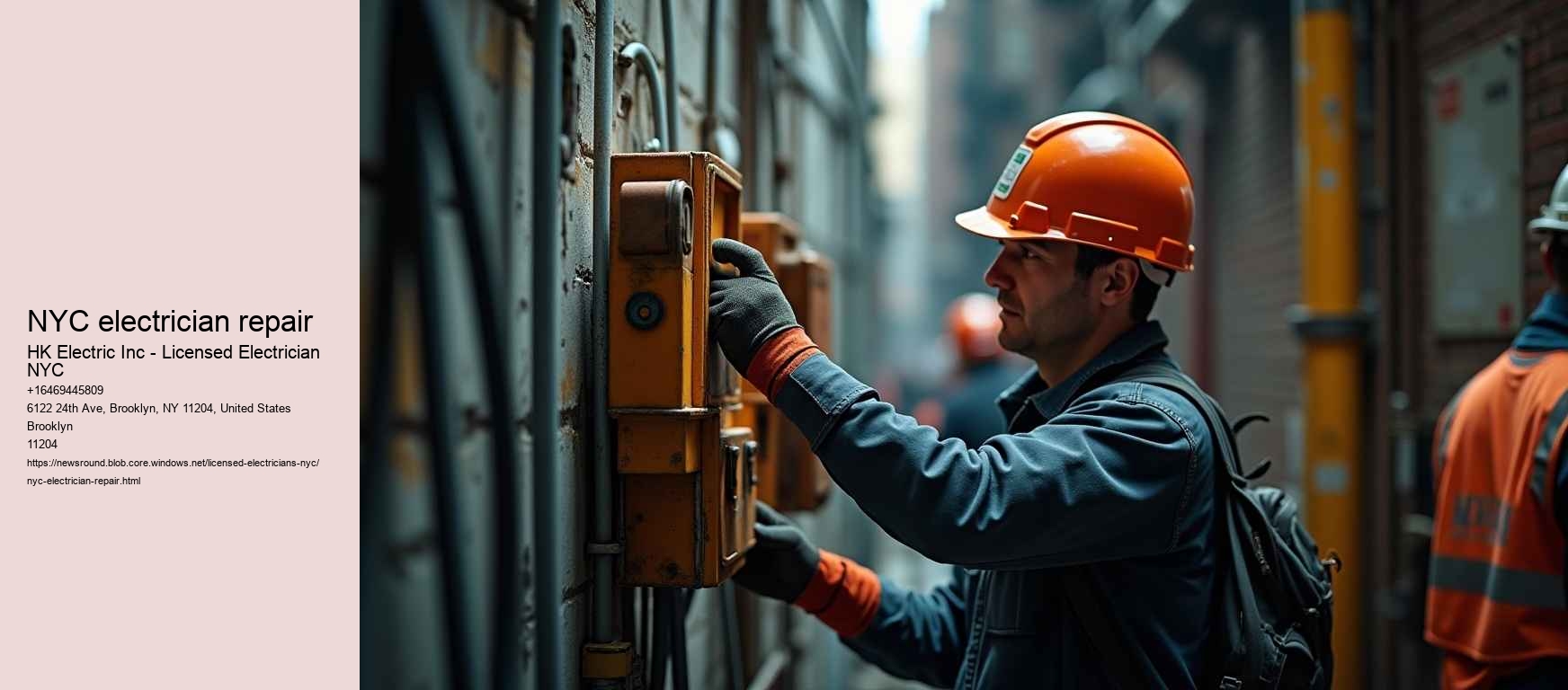 NYC electrician repair