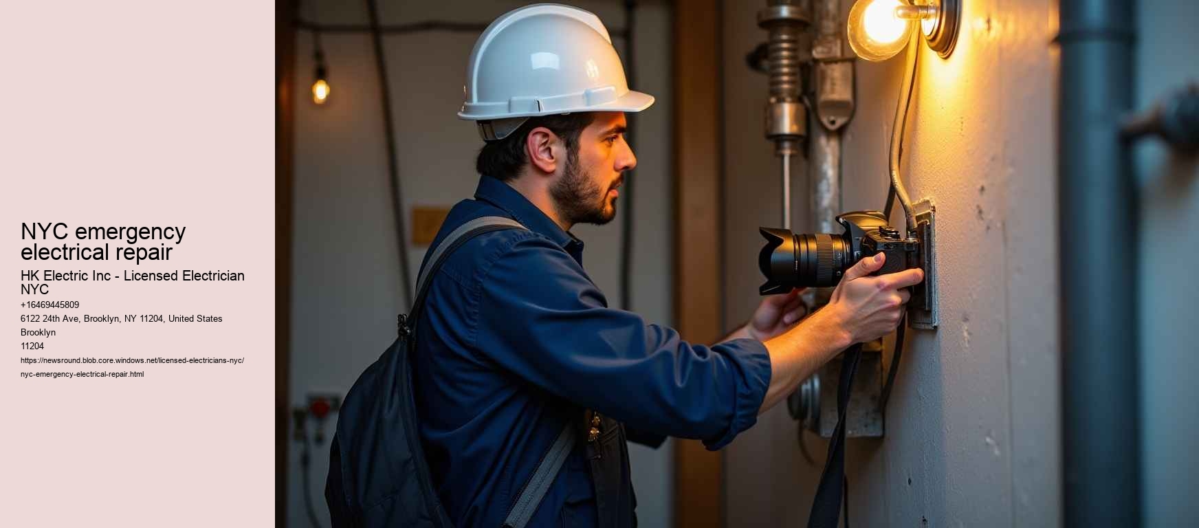 NYC emergency electrical repair