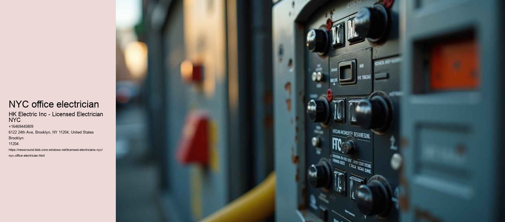 NYC office electrician