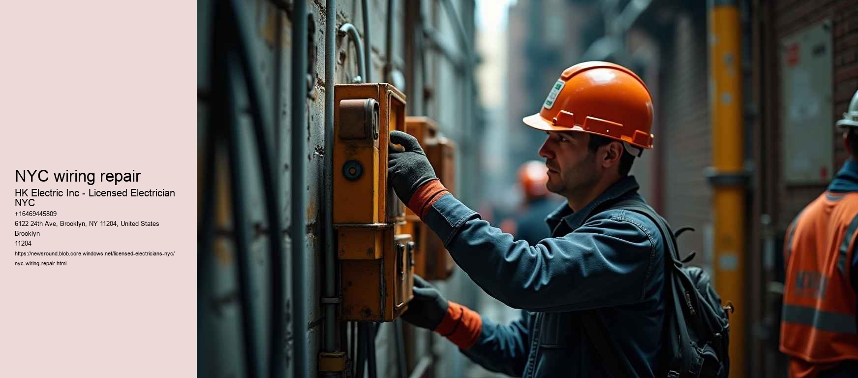 NYC wiring repair