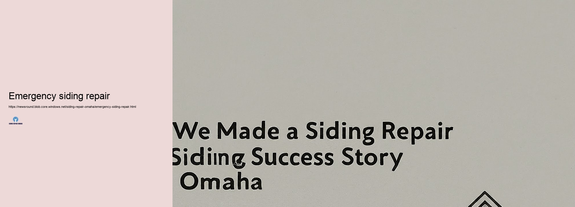 Consumer Success Stories: Siding Taking care of in Omaha