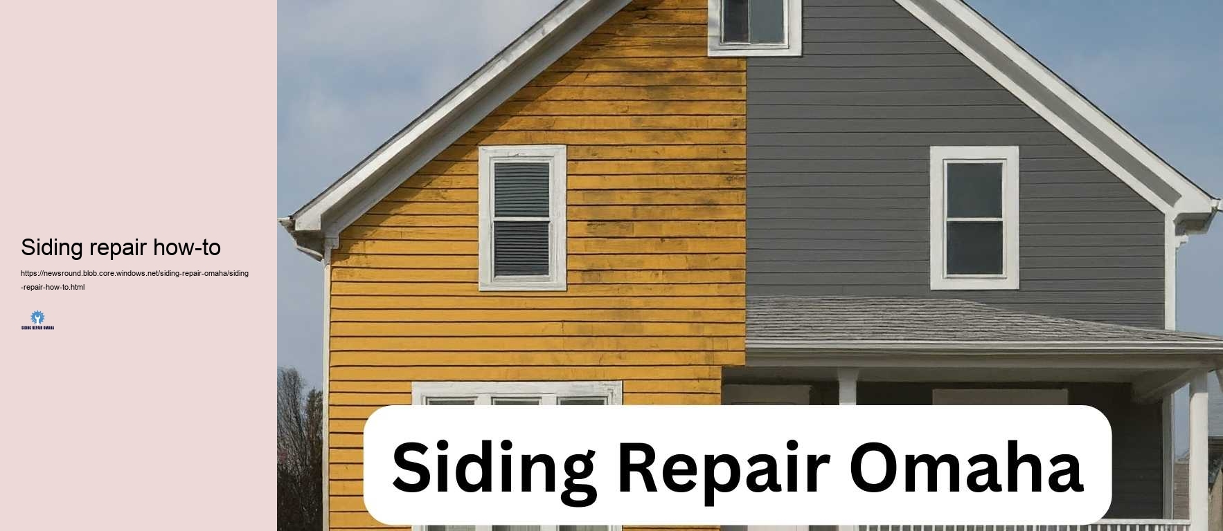 Siding repair how-to